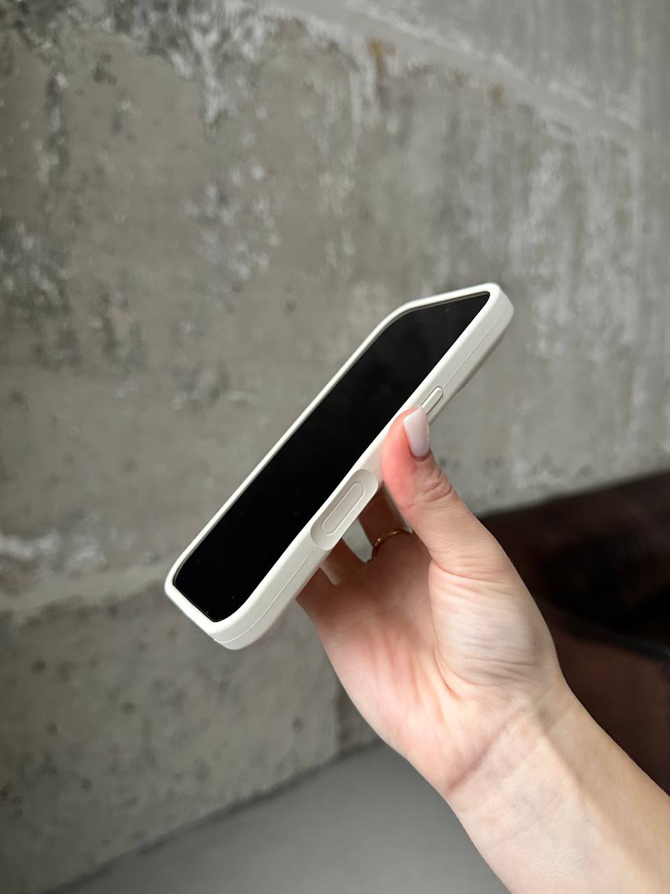 Чохол Silicone case з відкритою камерою на iPhone 17 Pro Max Beige (16)