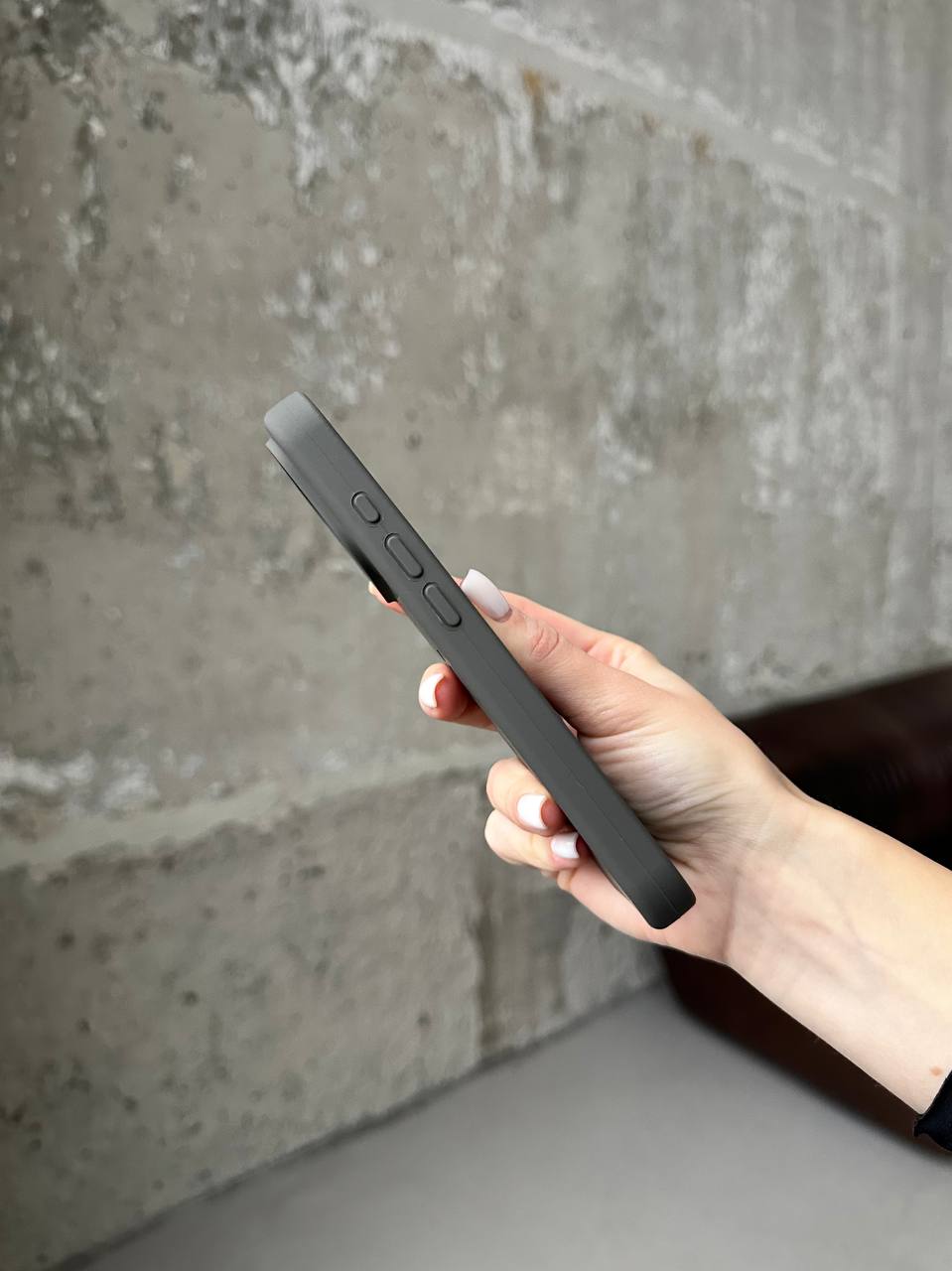 Чохол Silicone case з відкритою камерою на iPhone 17 Pro Cocoa (22)