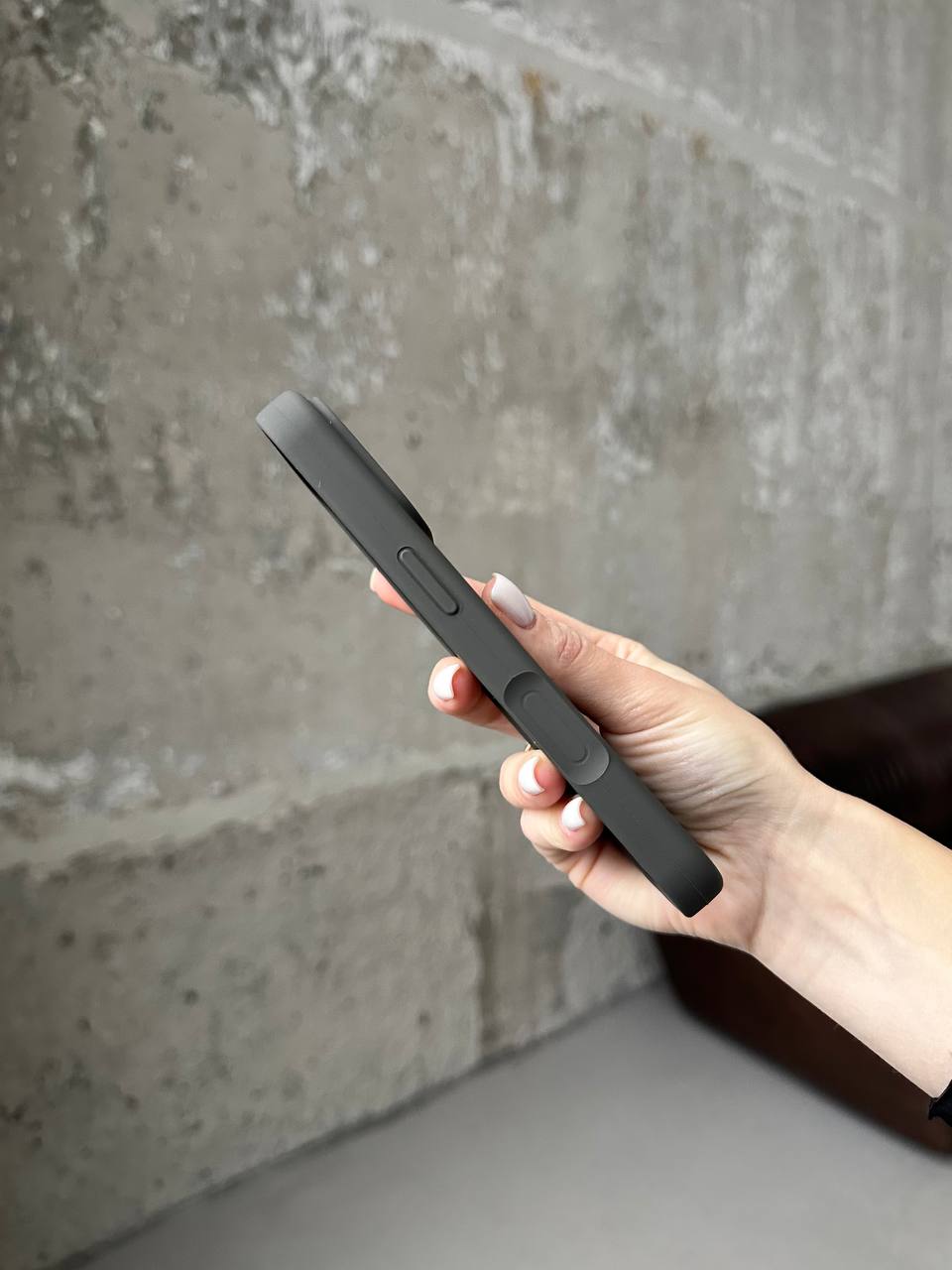 Чохол Silicone case з відкритою камерою на iPhone 17 Pro Cocoa (22)