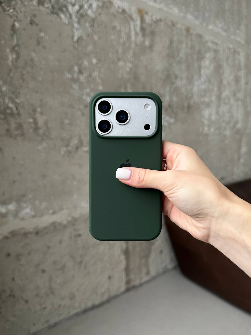 Чохол Silicone case з відкритою камерою на iPhone 17 Pro Max Cyprus Green (28)