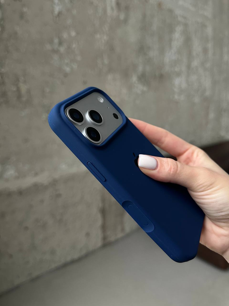 Чохол Silicone case з відкритою камерою на iPhone 17 Pro Deep Navy (30)