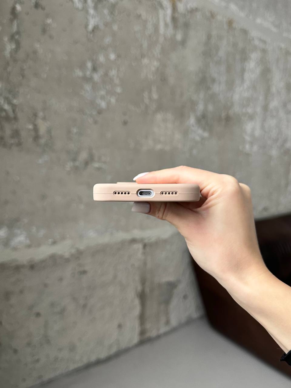 Чохол Silicone case з відкритою камерою на iPhone 17 Desert (44)