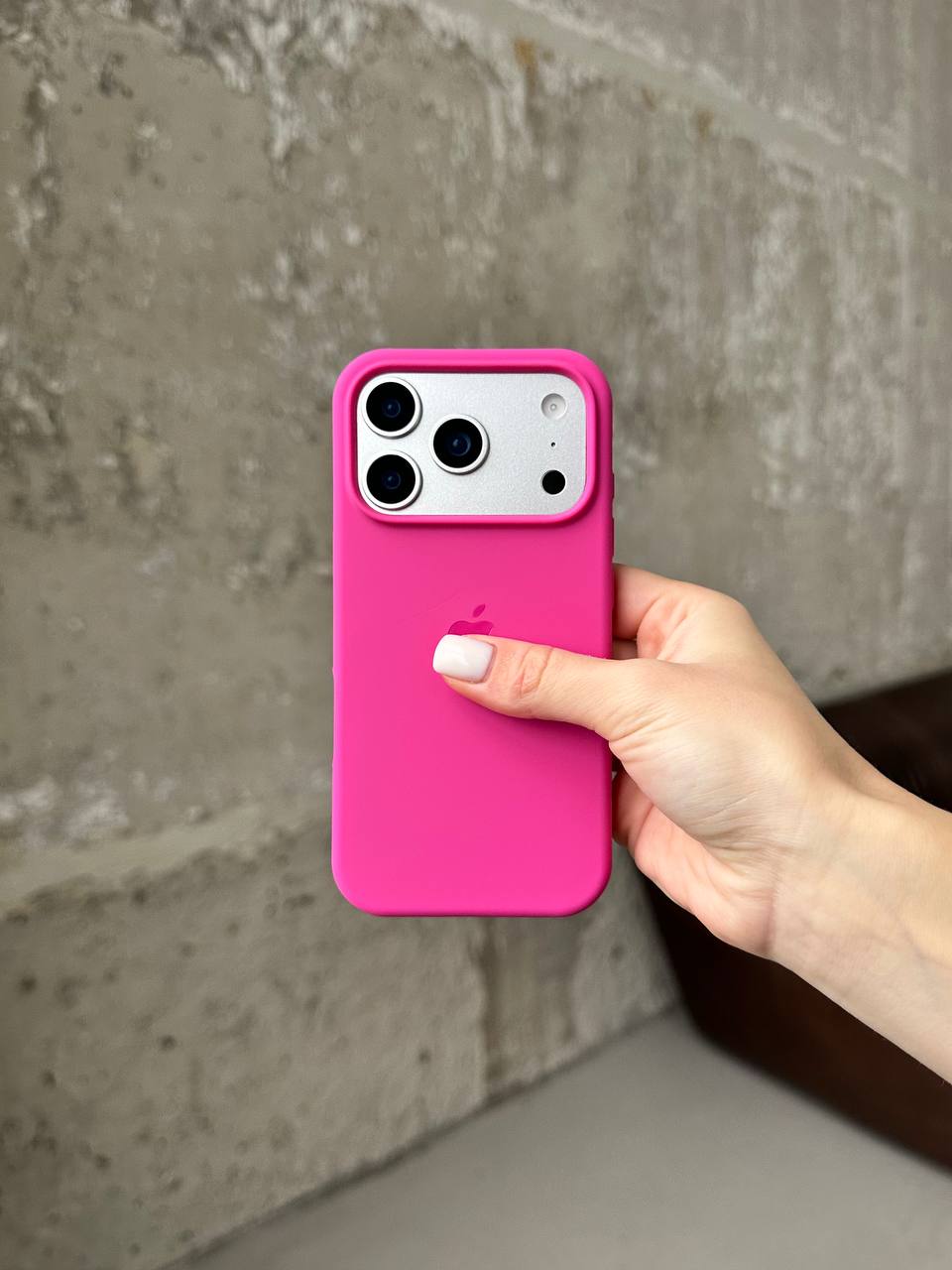 Чохол Silicone case з відкритою камерою на iPhone 17 Pro Max Dragon Fruit (13)