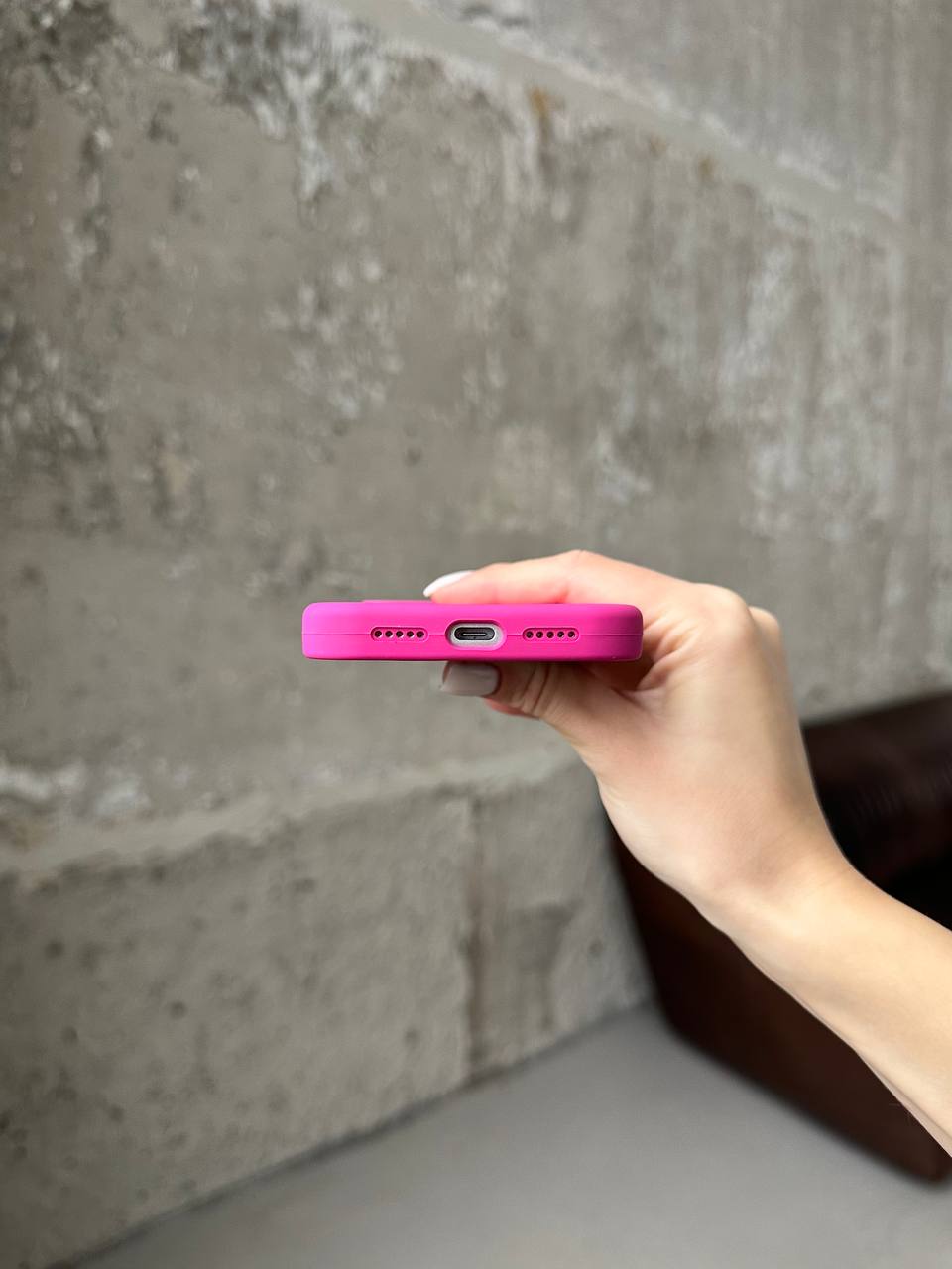 Чохол Silicone case з відкритою камерою на iPhone 17 Dragon Fruit (13)