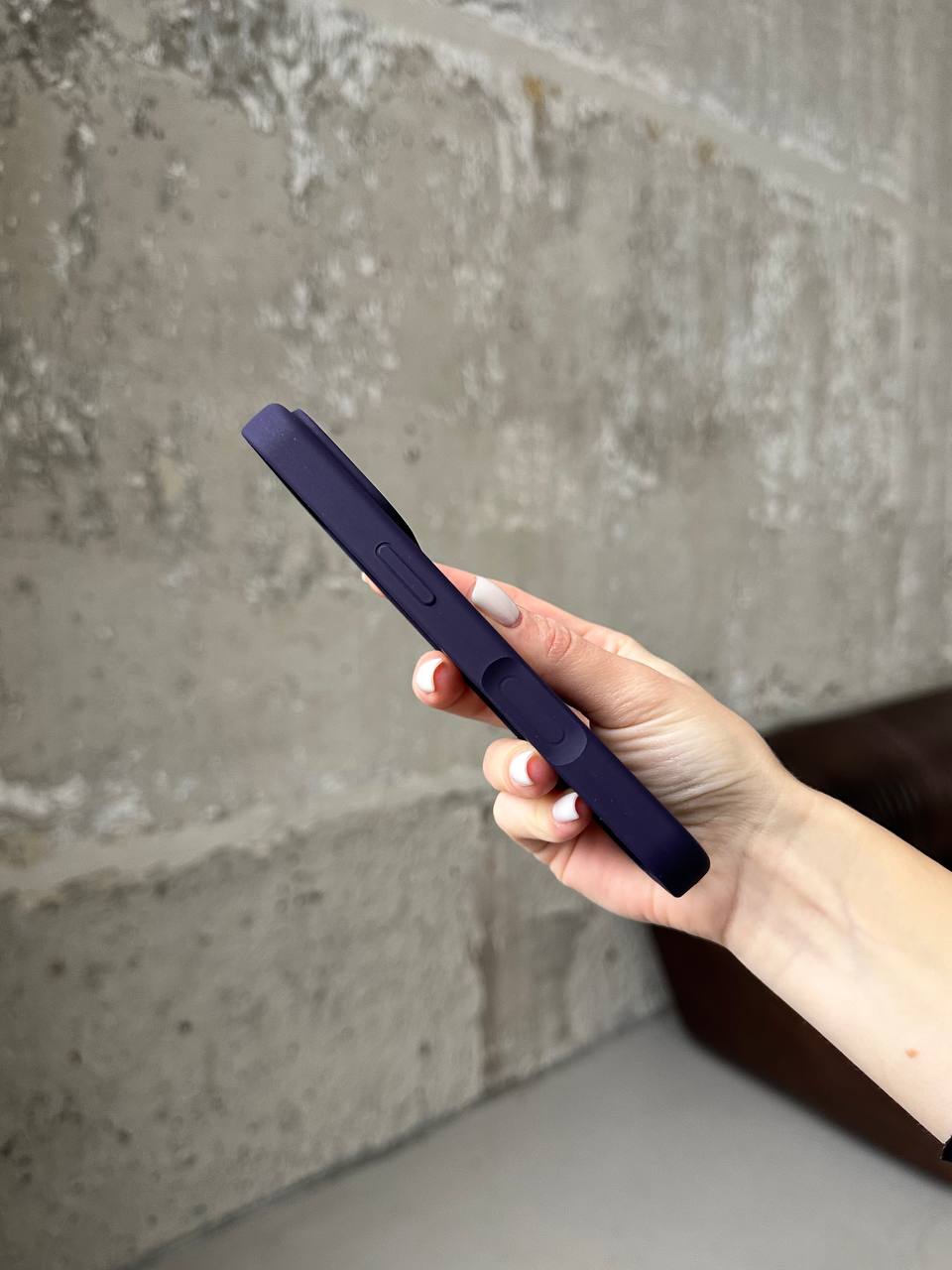 Чохол Silicone case з відкритою камерою на iPhone 17 Pro Elderberry (32)