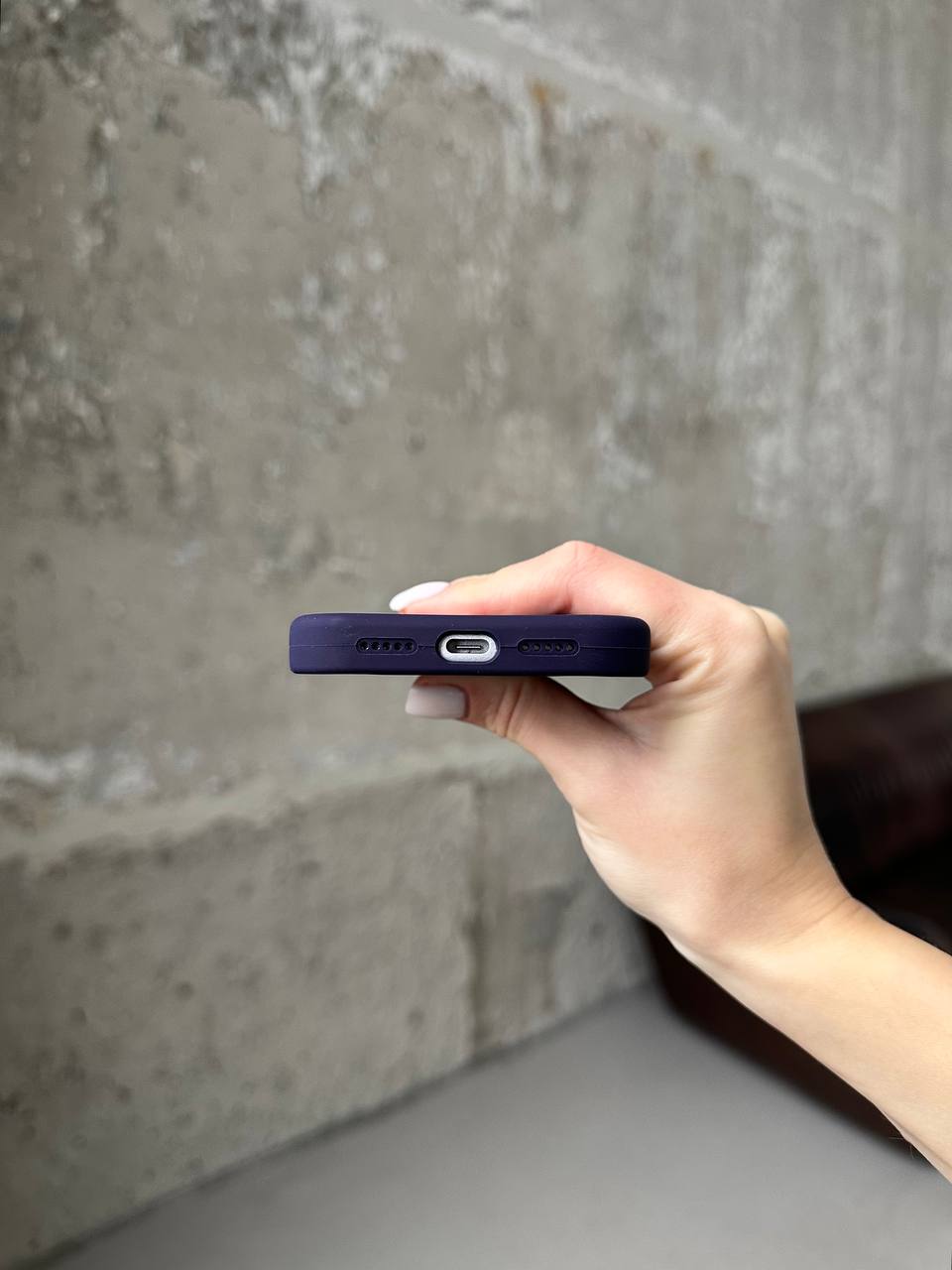 Чохол Silicone case з відкритою камерою на iPhone 17 Pro Elderberry (32)