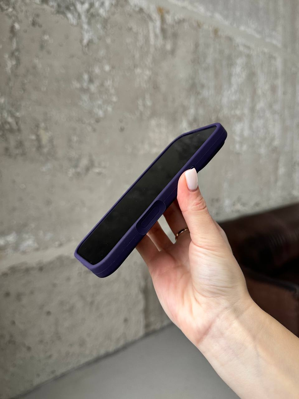 Чохол Silicone case з відкритою камерою на iPhone 17 Pro Elderberry (32)