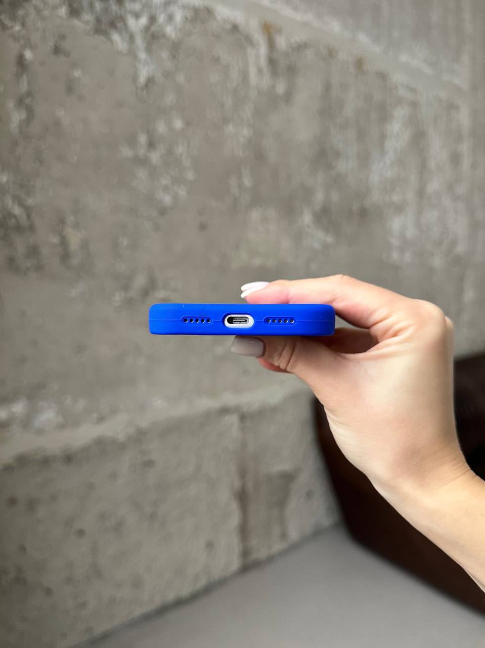 Чохол Silicone case з відкритою камерою на iPhone 17 Electric Blue (29)