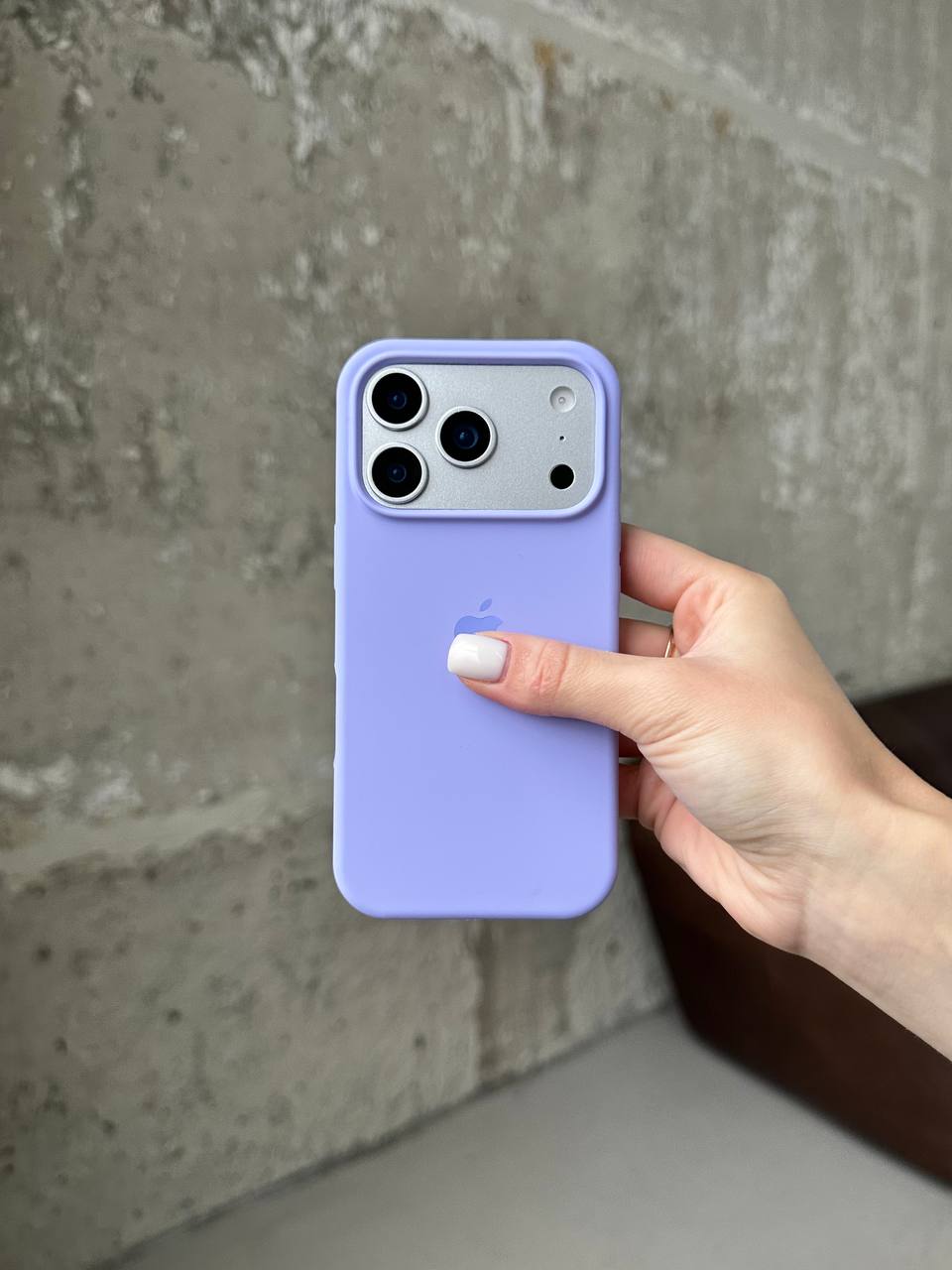 Чохол Silicone case з відкритою камерою на iPhone 17 Pro Max Elegant Purple (23)