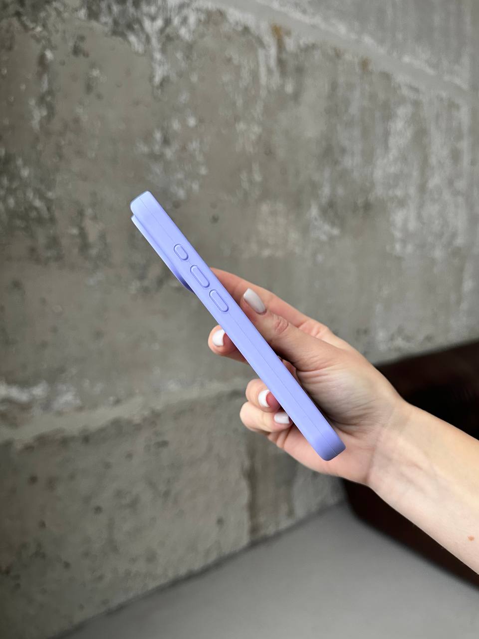 Чехол Silicone case с открытой камерой на iPhone 17 Pro Elegant Purple (23)