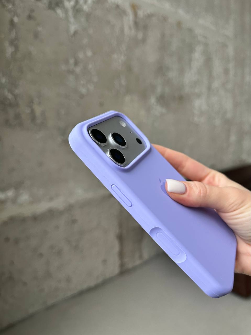 Чехол Silicone case с открытой камерой на iPhone 17 Pro Elegant Purple (23)