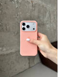 Чохол Silicone case з відкритою камерою на iPhone 17 Pro Grapefruit (07)