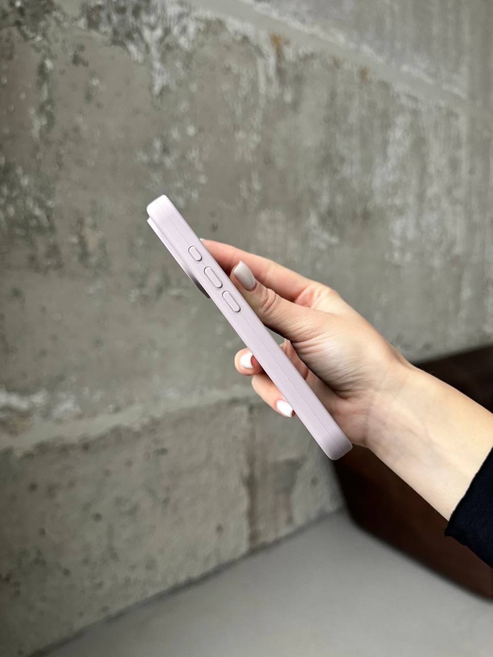 Чохол Silicone case з відкритою камерою на iPhone 17 Pro Max Lavander (08)