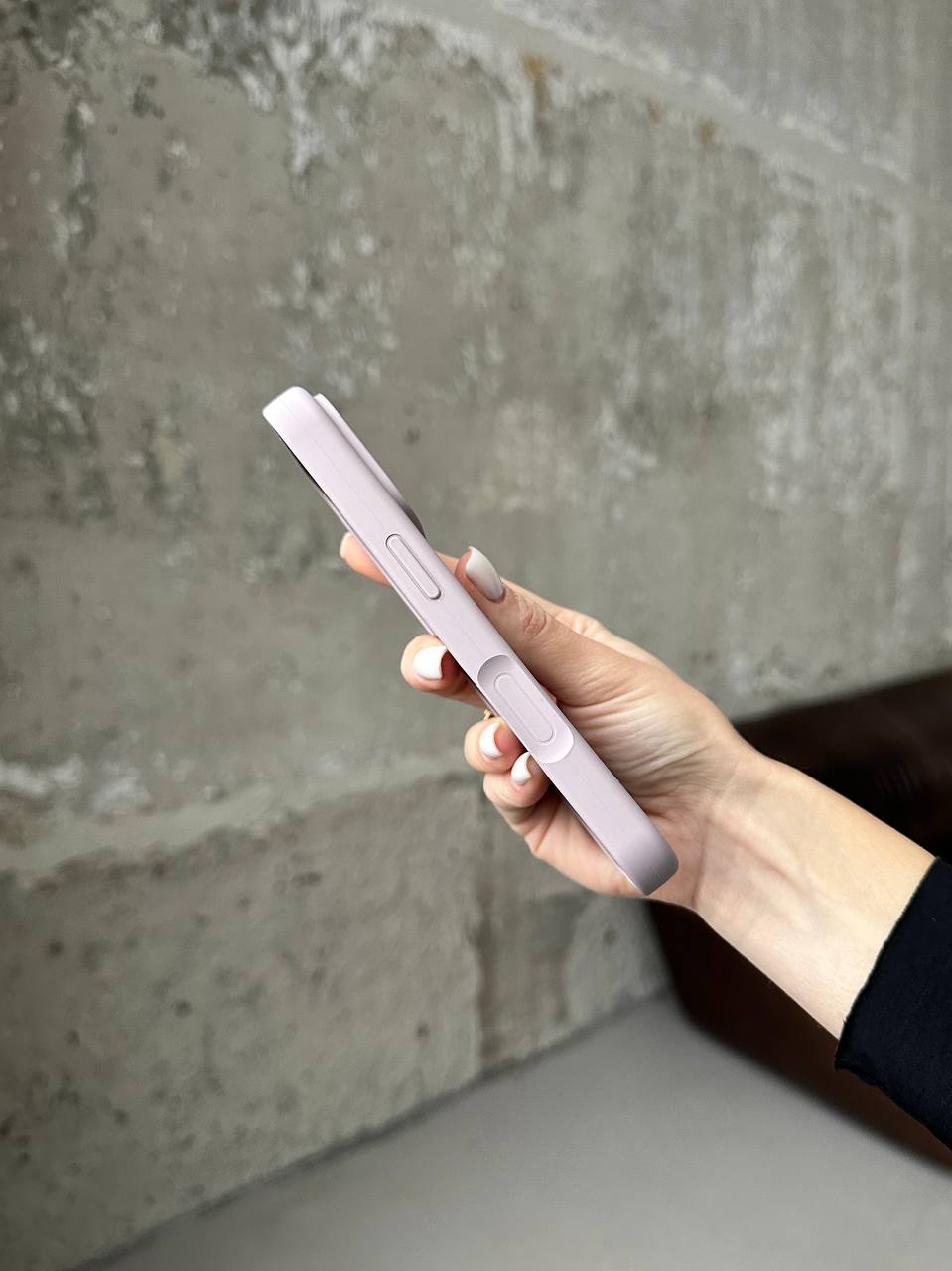 Чохол Silicone case з відкритою камерою на iPhone 17 Pro Max Lavander (08)