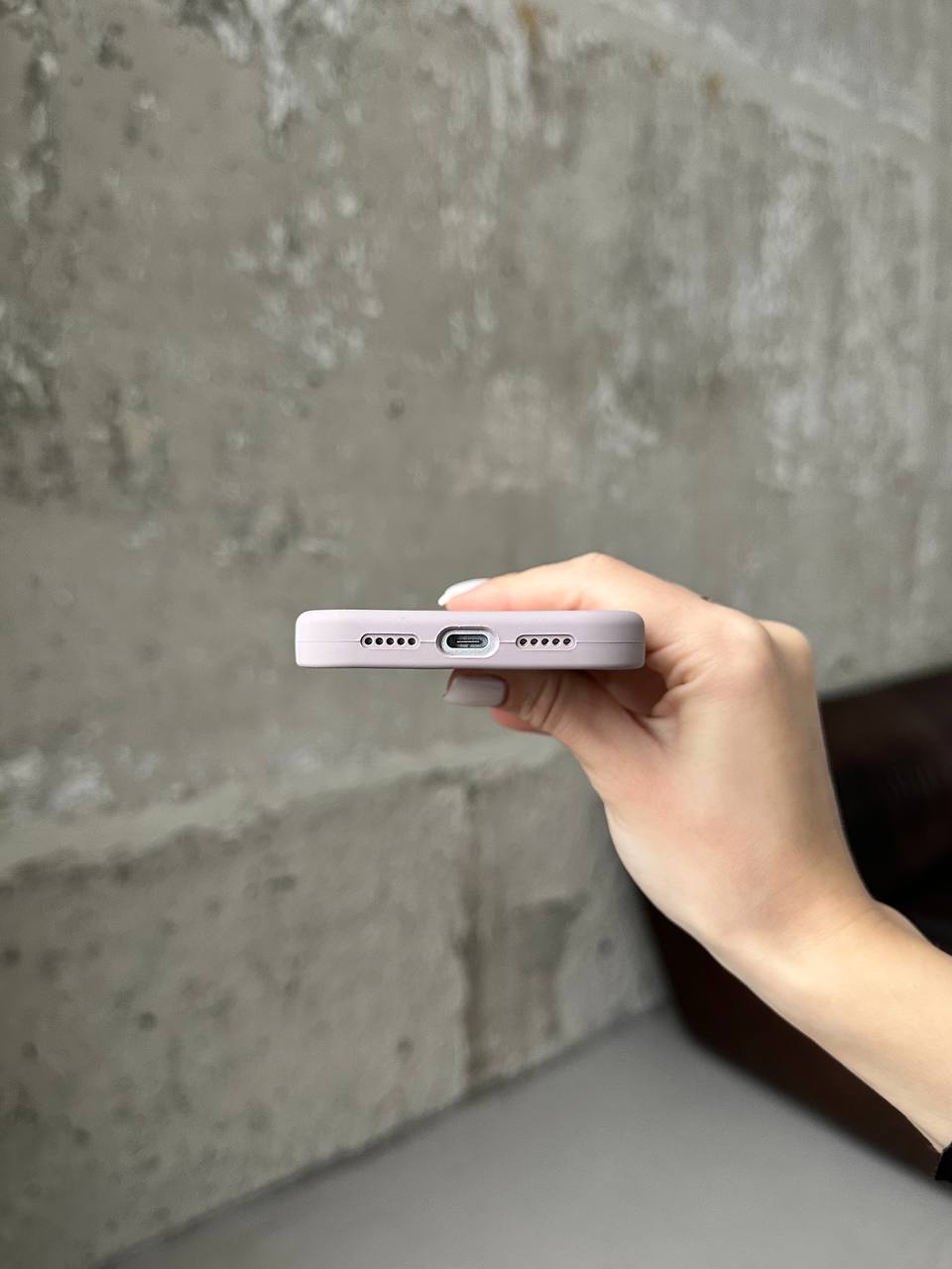 Чохол Silicone case з відкритою камерою на iPhone 17 Pro Max Lavander (08)