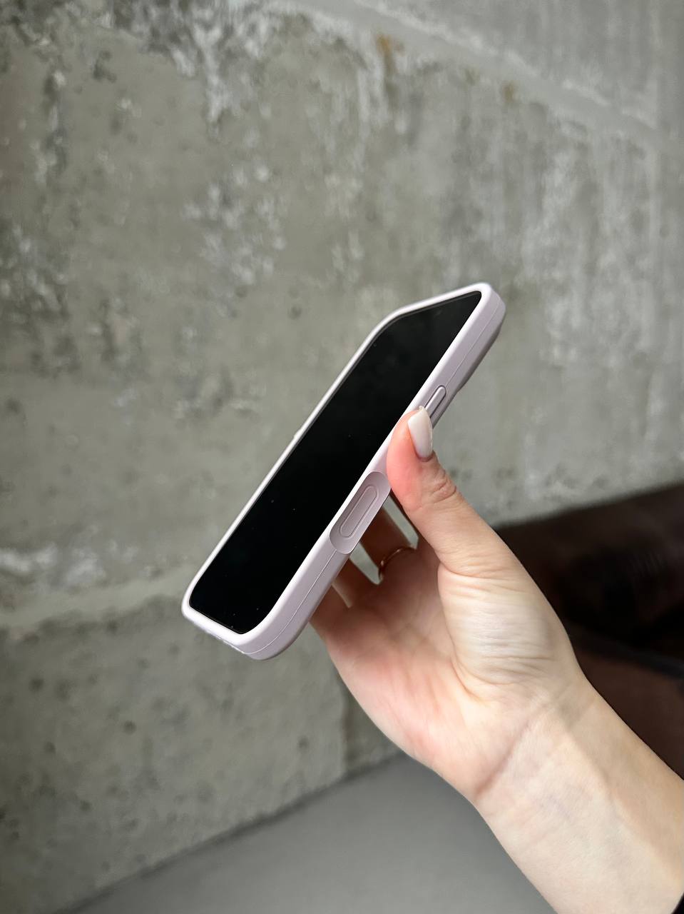 Чохол Silicone case з відкритою камерою на iPhone 17 Pro Max Lavander (08)