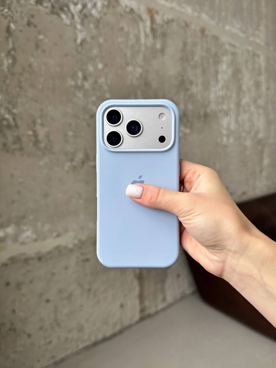 Чохол Silicone case з відкритою камерою на iPhone 17 Pro Max Lilac (05)