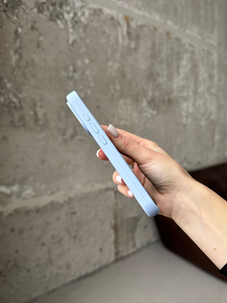 Чехол Silicone case с открытой камерой на iPhone 17 Pro Lilac (05)