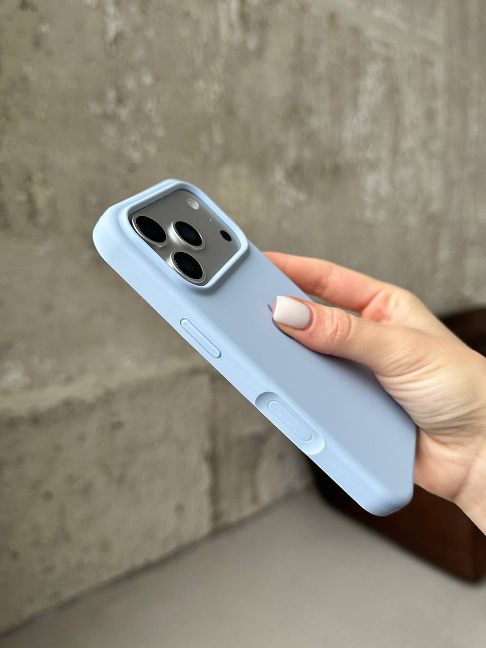 Чехол Silicone case с открытой камерой на iPhone 17 Pro Lilac (05)