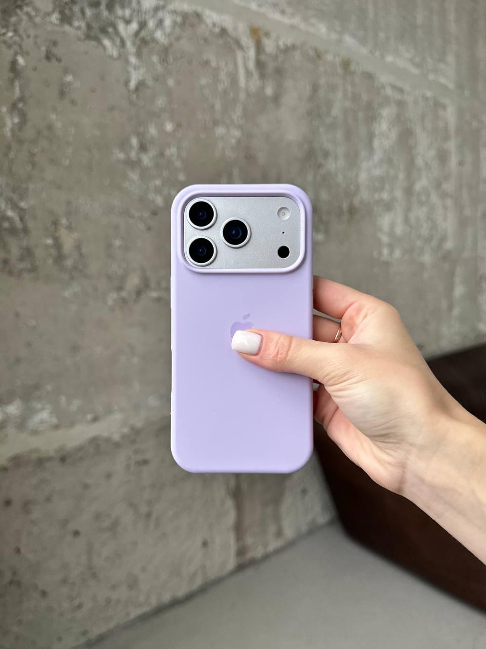 Чохол Silicone case з відкритою камерою на iPhone 17 Pro Lilac Purple (25)