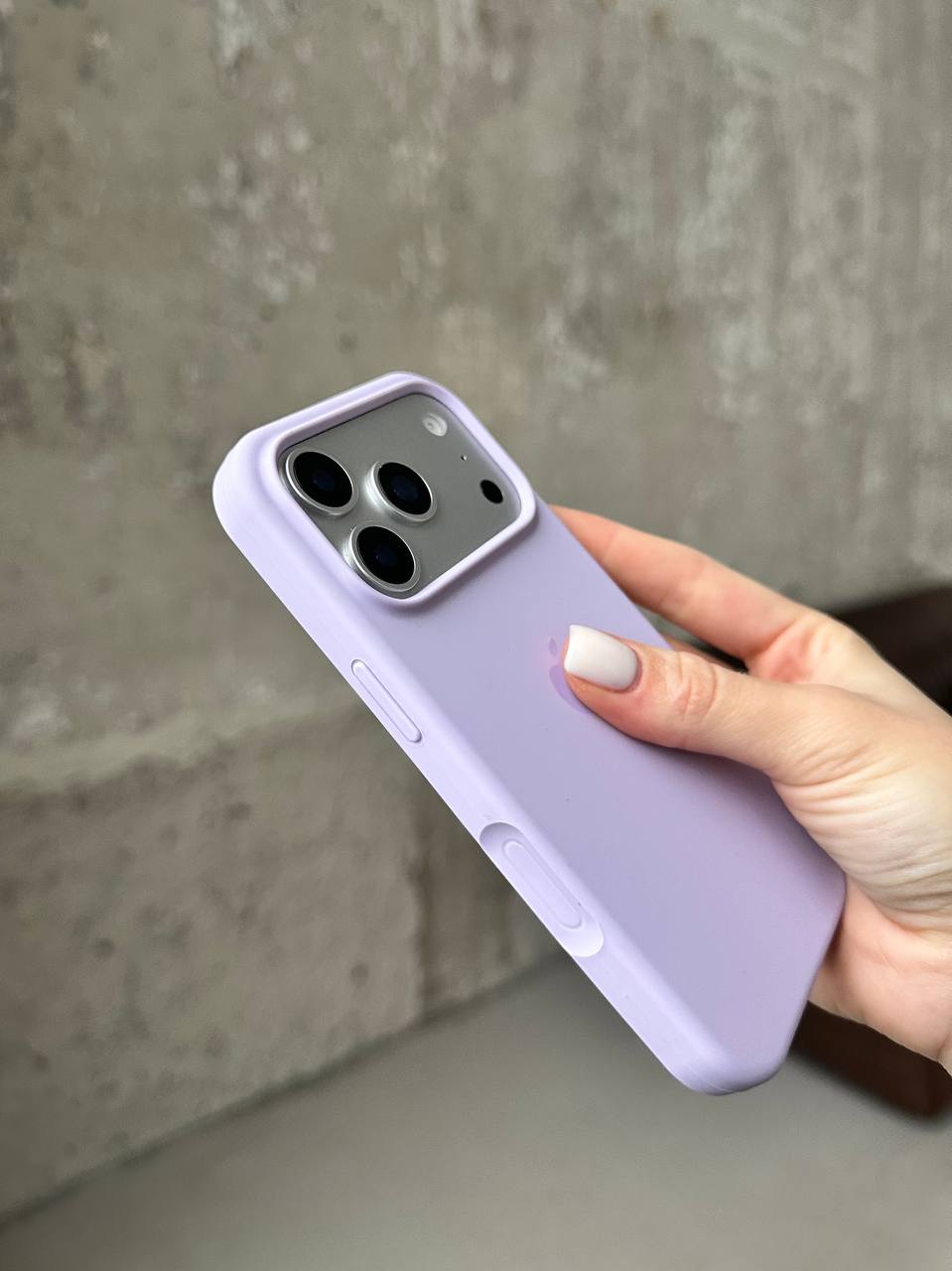 Чохол Silicone case з відкритою камерою на iPhone 17 Pro Lilac Purple (25)