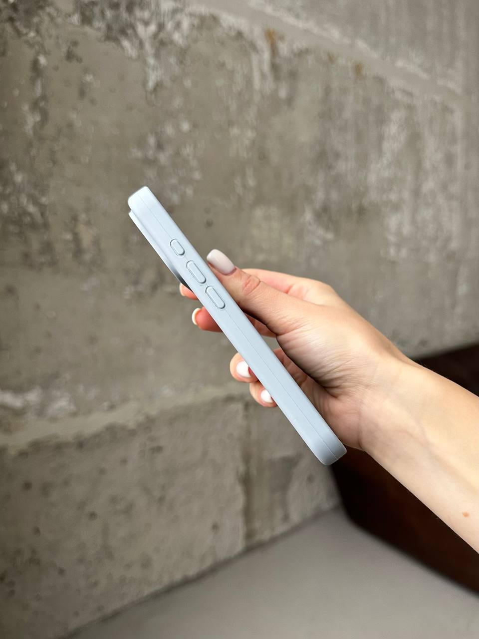 Чохол Silicone case з відкритою камерою на iPhone 17 Mist Blue (19)