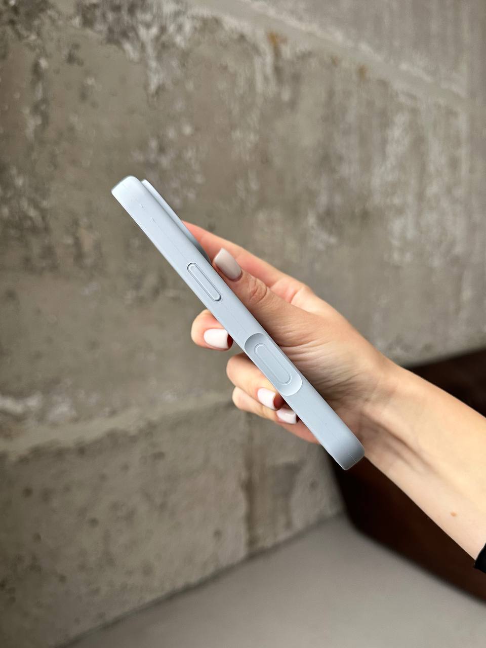 Чохол Silicone case з відкритою камерою на iPhone 17 Mist Blue (19)