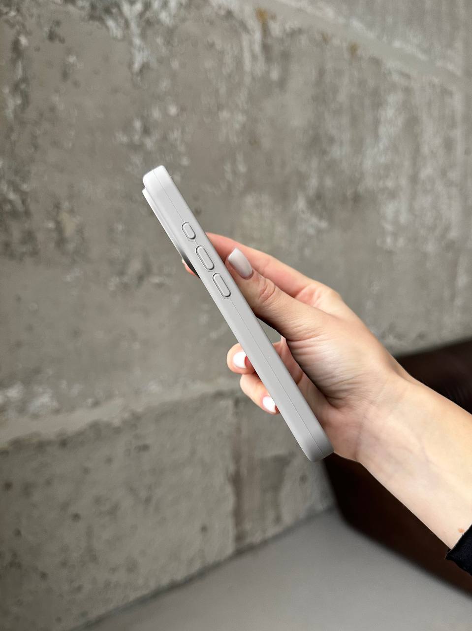 Чохол Silicone case з відкритою камерою на iPhone 17 Pebble (14)