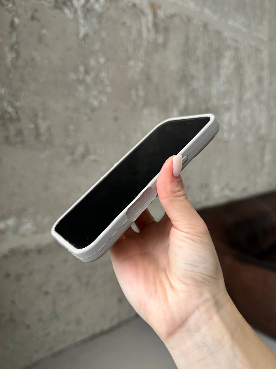 Чохол Silicone case з відкритою камерою на iPhone 17 Pebble (14)