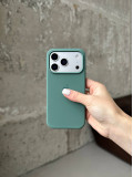 Чохол Silicone case з відкритою камерою на iPhone 17 Pro Pine Green (36)