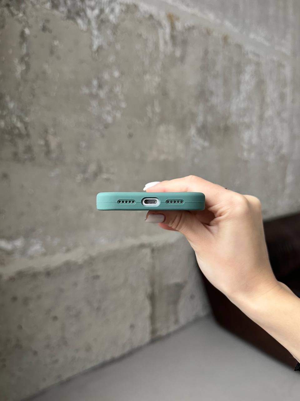 Чохол Silicone case з відкритою камерою на iPhone 17 Pine Green (36)