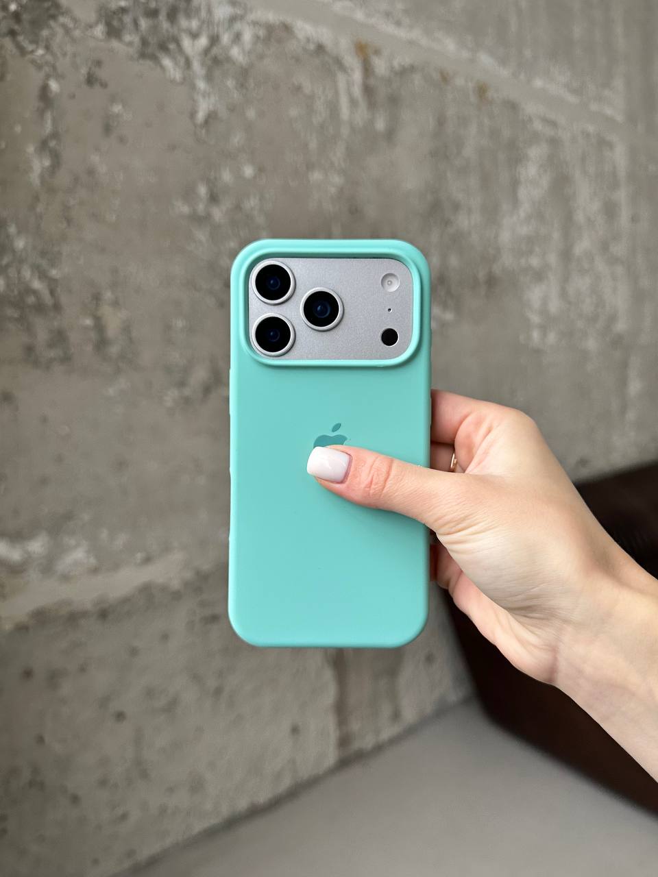Чохол Silicone case з відкритою камерою на iPhone 17 Pro Max Sea Blue (10)