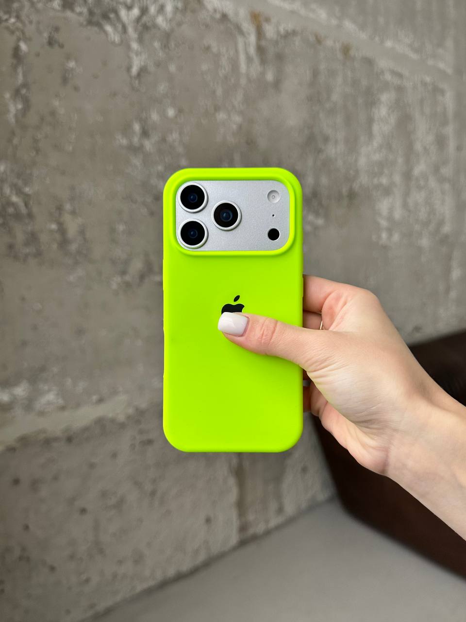 Чохол Silicone case з відкритою камерою на iPhone 17 Pro Max Shiny Green (34)
