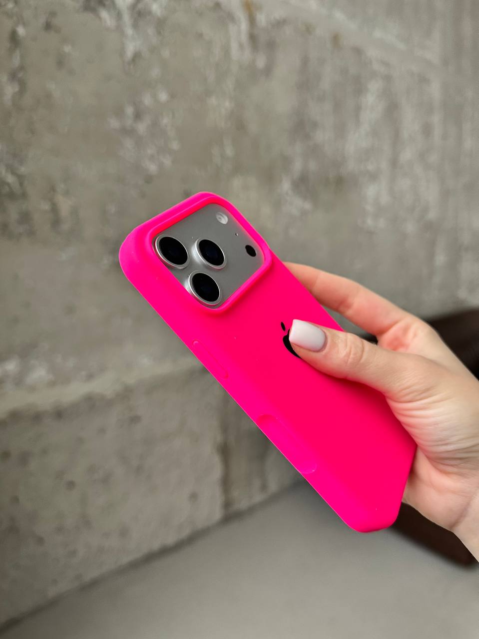 Чохол Silicone case з відкритою камерою на iPhone 17 Pro Shiny Pink (35)