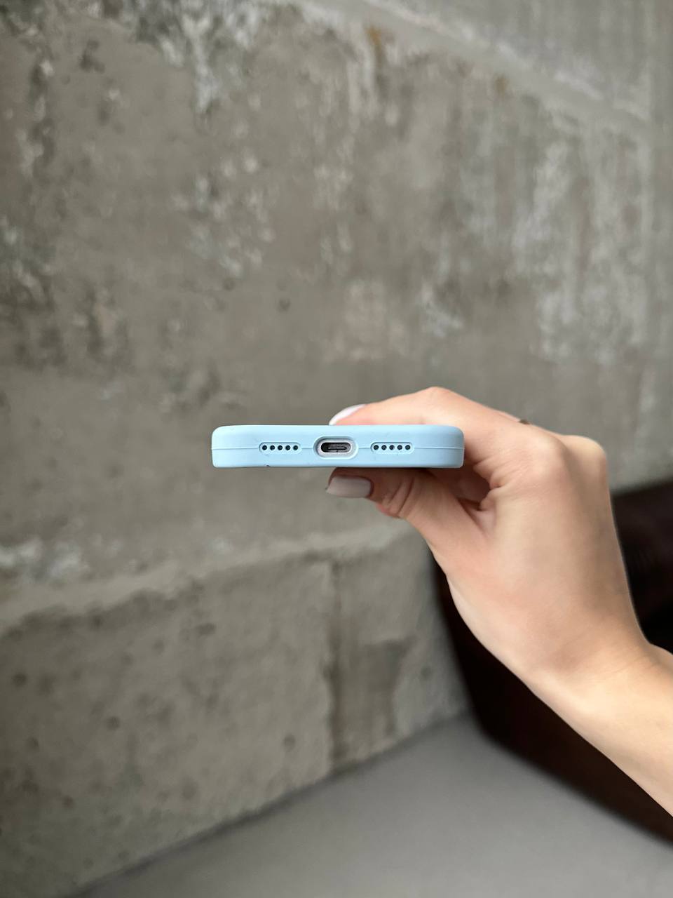 Чохол Silicone case з відкритою камерою на iPhone 17 Sky Blue (33)