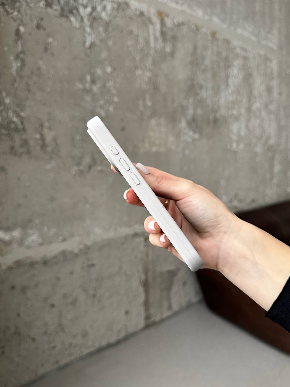 Чохол Silicone case з відкритою камерою на iPhone 17 Stone (15)