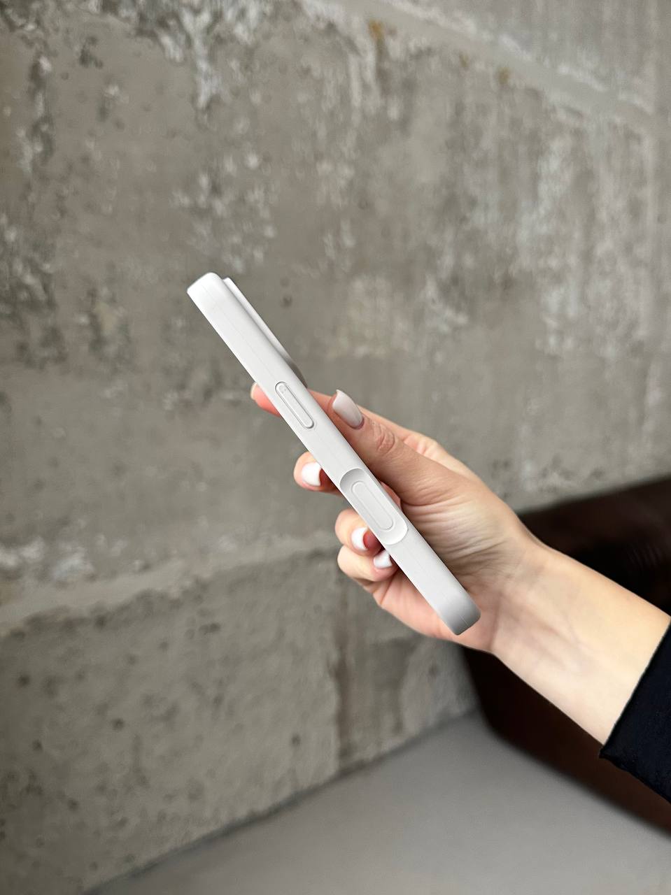 Чохол Silicone case з відкритою камерою на iPhone 17 Stone (15)