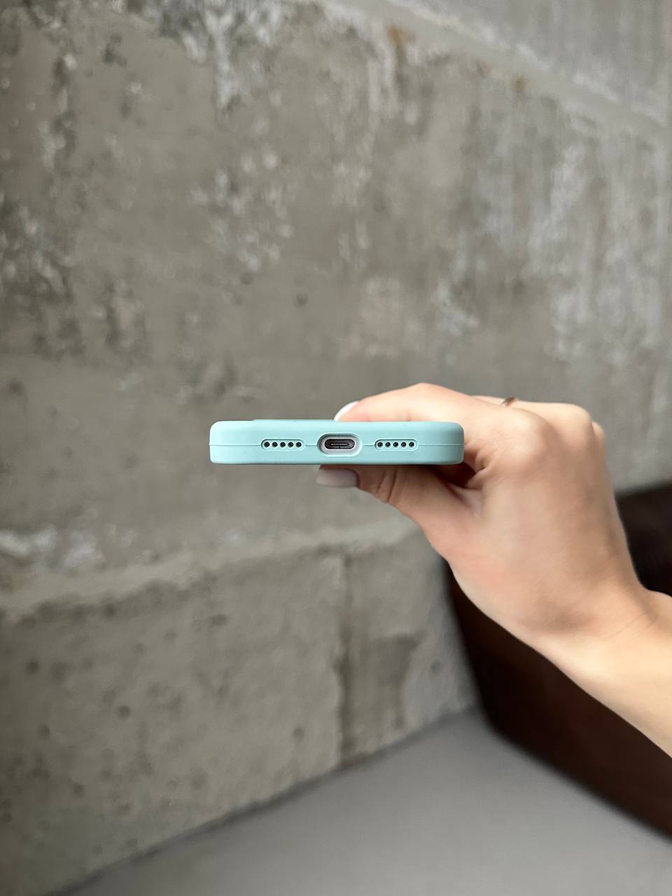 Чохол Silicone case з відкритою камерою на iPhone 17 Turquoise (31)