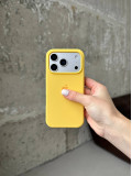 Чохол Silicone case з відкритою камерою на iPhone 17 Pro Yellow (38)