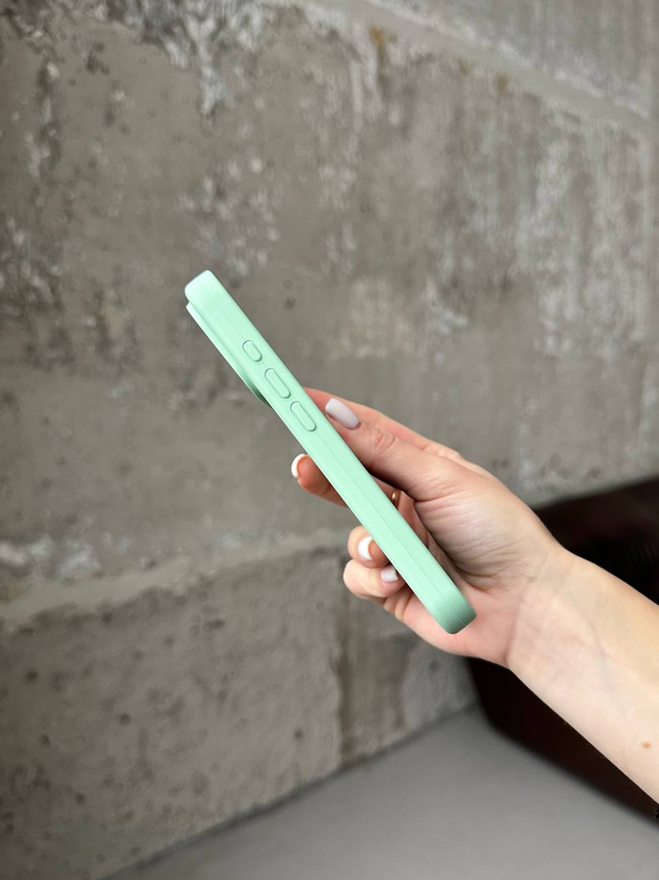 Чохол Silicone case з відкритою камерою на iPhone 17 Pistachio (42)