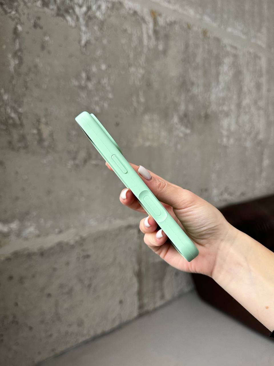 Чохол Silicone case з відкритою камерою на iPhone 17 Pistachio (42)