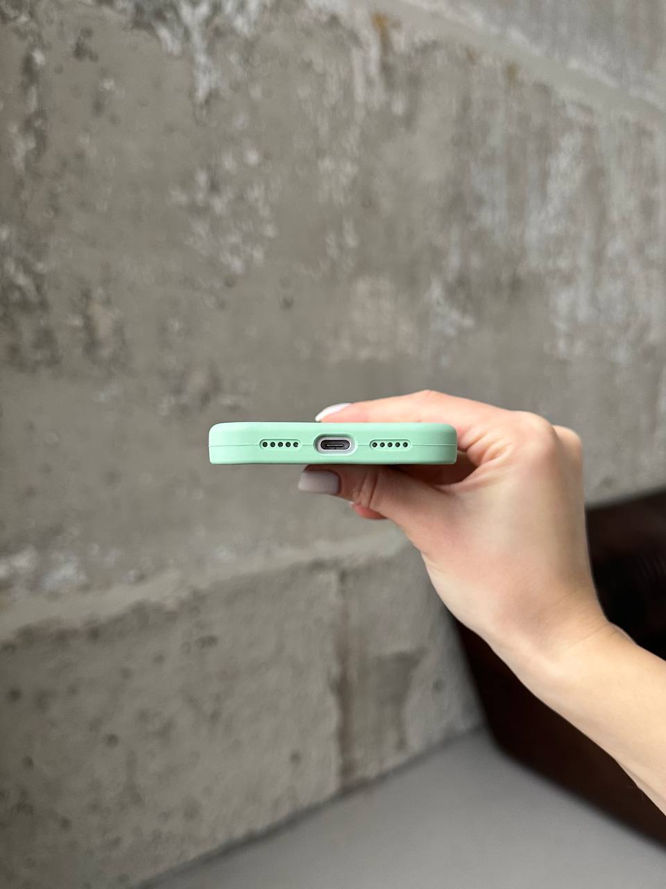Чохол Silicone case з відкритою камерою на iPhone 17 Pistachio (42)