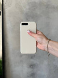 Чохол Silicone case з відкритою камерою на iPhone 7+/8+ Beige (16)