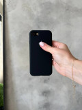 Чехол Silicone case с открытой камерой на iPhone 7/8 Black (01)