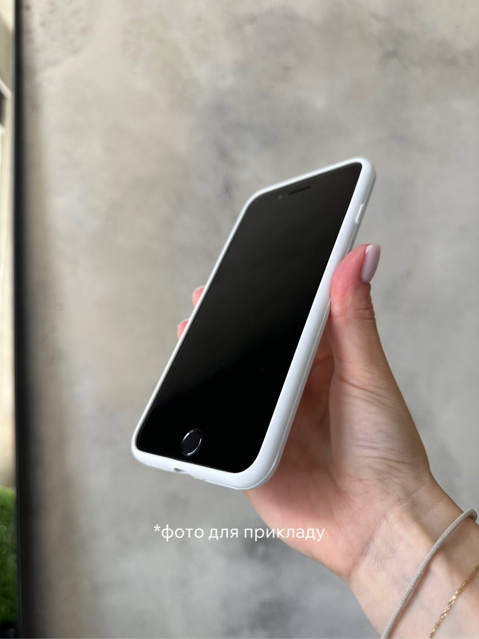 Чехол Silicone case с открытой камерой на iPhone 7 / 8 Graphite (24)