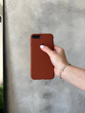 Чохол Silicone case з відкритою камерою на iPhone 7+/8+ Brown (37)