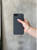 Чохол Silicone case з відкритою камерою на iPhone 7+/8+ Cocoa (22)
