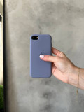 Чехол Silicone case с открытой камерой на iPhone SE 2020/2022 Lavander Grey (17)