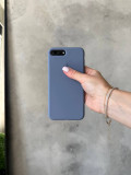 Чохол Silicone case з відкритою камерою на iPhone 7+/8+ Lavander Grey (17)