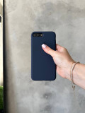 Чохол Silicone case з відкритою камерою на iPhone 7+/8+ Midnight Blue (09)